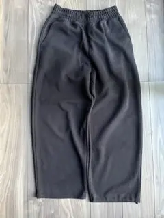 ユニクロ c uniqlo c スウェットワイドパンツ ブラック S