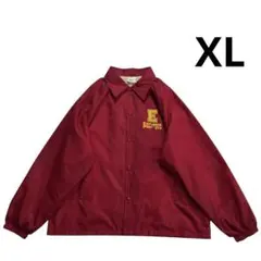 80s 90s USA製 ナイロン コーチジャケット XL 赤 マスタード 黄色