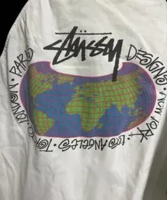 Stussy ワールドツアー ラグラン 七分袖 Tシャツ