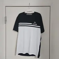 ラコステ／白と黒のドライTシャツ／US Mのサムネイル