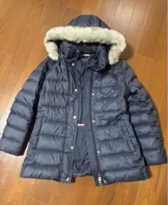 【美品】TOMMY HILFIGER ダウンコートロング Aライン ダウン90％