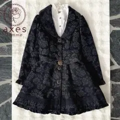 ローズバックルベルト付きジャガードコート アクシーズファムのサムネイル