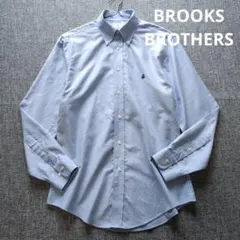 ブルックスブラザーズ　国内正規品　スーピマコットン　ノンアイロンシャツ　ロゴ刺繡