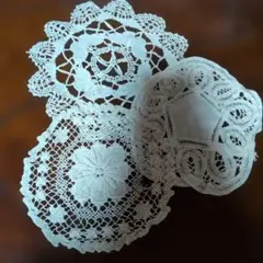 ハンドメイド レース編み ドイリー お得な2枚セット☆ No.30 - メルカリ