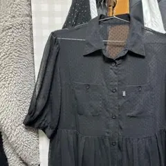 RODEO CROWNS ドット柄 半袖ブラウス