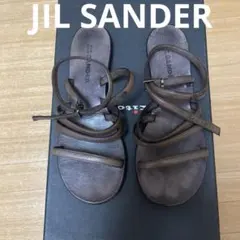【最終価格】JIL SANDER アンクルストラップ レザーサンダル 37のサムネイル