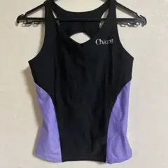 Chacott タンクトップ 黒/紫