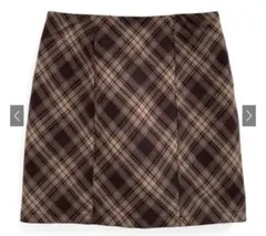 GRL フリージアインパン裏地付きチェック柄タイトミニスカート[dk1309]