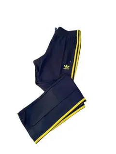 adidas トレーニングパンツ ネイビー/イエロー