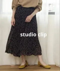 新品タグ付き　スタディオクリップ　キャッチワッシャープリントスカート　Lのサムネイル