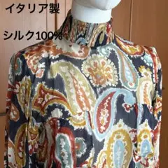 極美品✨ETRO エトロ シルク混 大判ストール スカーフ ペイズリー
