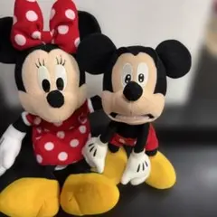ミッキー＆ミニーぬいぐるみ　2点