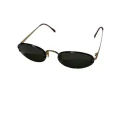Oliver Peoples リムレス　オーバル　サングラス　ブラックのサムネイル