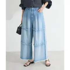 SUGAR SPOON ティアードデニムパンツ