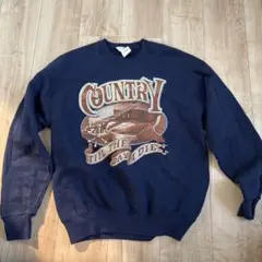 古着90-00年代jerzeesプリントスウェットM