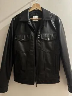 ZARA フェイクレザージャケット ブラック S 未使用