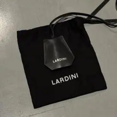 新品 ラルディーニ LARDINI ストラップ付き キーリング ブラック メンズ