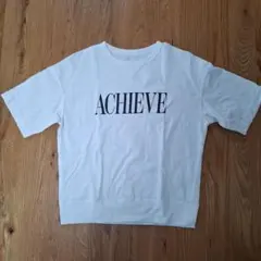 150cmGU ACHIEVEロゴ 半袖Tシャツ ホワイトのサムネイル