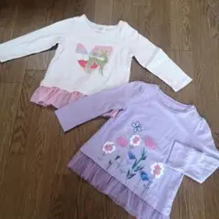 ジンボリー&ハンナ・アンダーソン　長袖Tシャツ2枚セット　90〜95