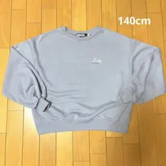 ZIDDY  トレーナー　140  グレー　薄紫　ロゴ
