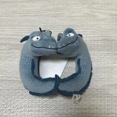 ディズニーハロウィン　フロットサム＆ジェットサム　ブラッシュキーホルダー