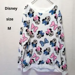 【ディズニー公式】ミニー もこもこ ルームウェア 総柄 Mサイズ 完売品