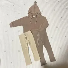 80 テータテート こびと パーカー de Marvi リブレギンス