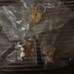 リラックマ クリアマスコットチャーム めじるしアクセサリー ガチャ