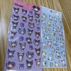 2枚セット　サンリオぷっくりシール　クロミ　ポチャッコ　ぷくっとシール