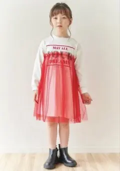 ⭐︎美品☆apres les coursロゴチュールドッキングワンピース