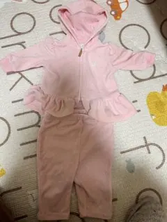 ラルフローレン　ピンク フリル付き フード付きトレーナー　セットアップ