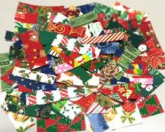 34　布シール　ファブリックシール　クリスマス柄　アソート　バラエティ　セット