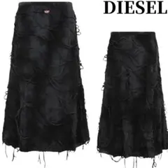DIESEL ブラックO-Jalミディアムスカート