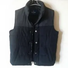 OLD NAVY マットブラック ダウンベスト Sサイズ フードなしベスト