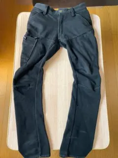 ワークマン 4D 防風 ウォーム パンツ ストレッチ M ブラック 裏起毛 防寒