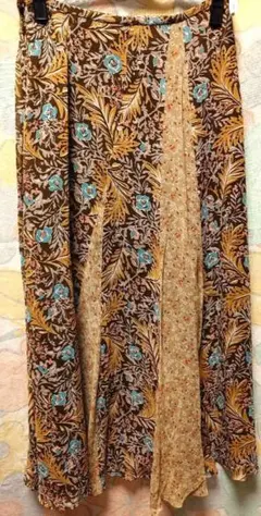 INGEBORG インゲボルグ Mサイズ スカートロング シルク花柄