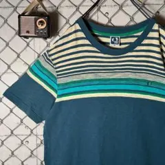 HANG TEN ハンテン マルチボーダー オールドサーフ Tシャツ M〜Lのサムネイル