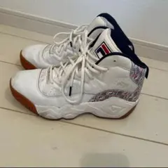 FILA ハイカットスニーカー ホワイト/ネイビー