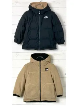 ノースフェイス リバーシブル ジャケット ボア ロゴ刺繡 ロゴ刺繍タグ 120