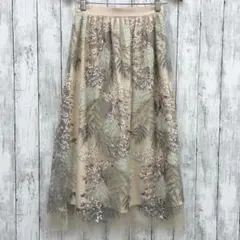【 ROPE' PICNIC 】花柄レース刺繍 チュール スカート Mサイズ