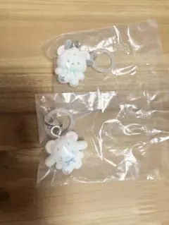 めじるしアクセサリー/サンリオ/ふわふわスノー(ポチャッコ&シナモン)