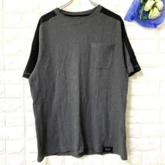 2・C・V・ Tシャツ 厚手 メンズ タキヒヨー バイカラー リブ 無地 大きめ