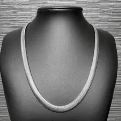 スネークチェーン　ネックレス　8ｍｍ50ｃｍ　ステンレス　シルバー