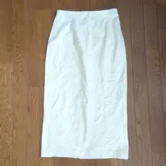 ひろ様専用　ユニクロ　デニムジャージーナローロングスカート　Lサイズ