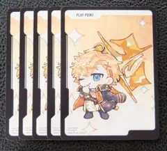XrossStars プレイポイント 白雪レイド プロモ 5枚セット クロスタ