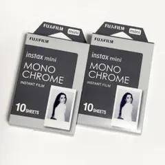 FUJIFILM instax mini モノクローム チェキ フィルム 2箱