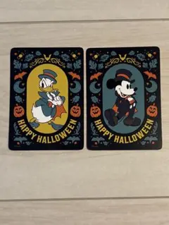 ディズニーストア ハロウィンカード じゃんけんカード2種