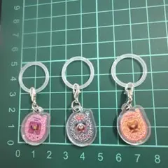 ヒスミニ たまごっち型 アンブレラマーカー めじるしアクセサリー 3個