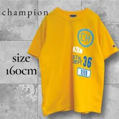チャンピオン キッズ Tシャツ 半袖 ナンバリング イエロー 160cmのサムネイル