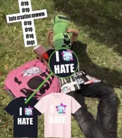 hatecreation razコラボ Tシャツ ブラック M